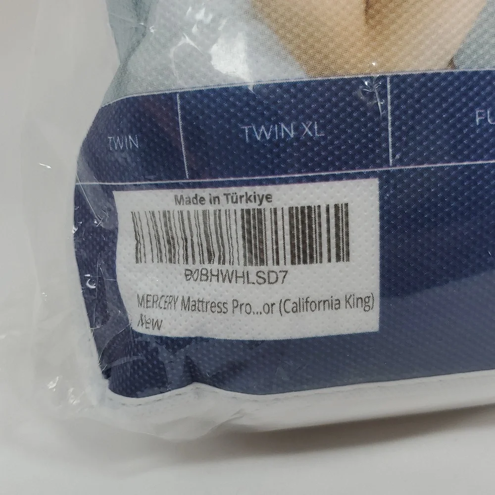 Mercery Waterproof Mattress Protector - Turkish Terry Cotton - CAL KING